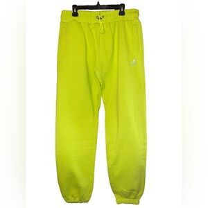 Kangol Men’s Yellowish Green Fleece Sweatpants with pockets, NWT, XL